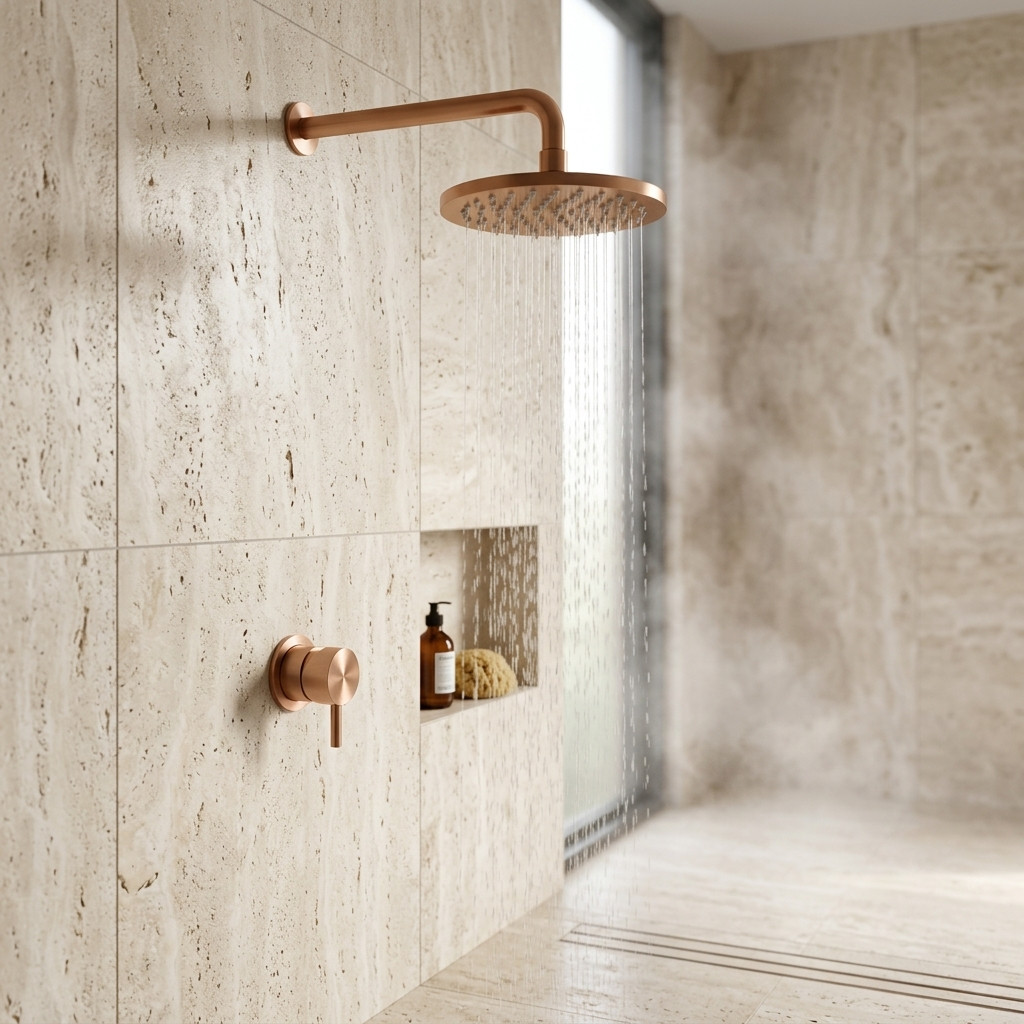 Aquanello Eterna Concealed Shower Set PVD Copper with 20 cm Rain Shower ET-S-SET7-1-62